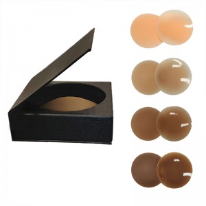 내구성있는 둥근 모양 접착 실리콘 브라 젖꼭지 덮개